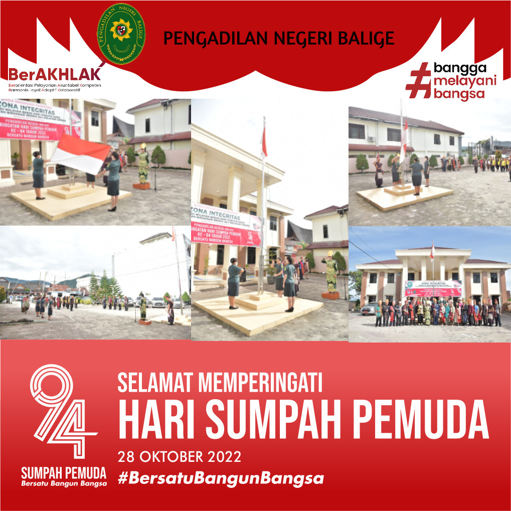 UPACARA PERINGATAN HARI SUMPAH PEMUDA KE-94